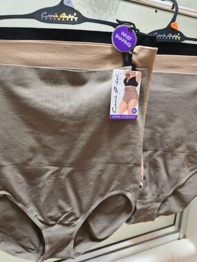 NWT Carrie Amber Intimates 3PK Waist Shaping Briefs. 2X & 3X. Multicolor. $40 EA